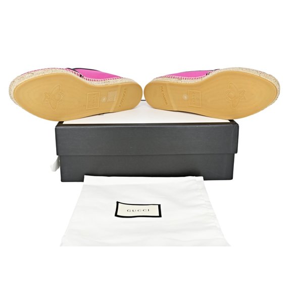 Women's Gucci Leather -Trimmed Vintage Logo Print - Picture 7 of 11